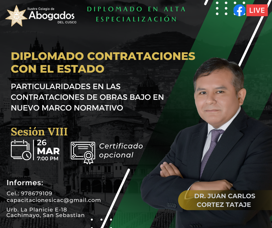 Diplomado Contrataciones con el Estado - Sesión VIII